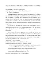 THỰC TRẠNG HOẠT ĐỘNG BẢO LÃNH TẠI NHTM CP NHÀ HÀ NỘI