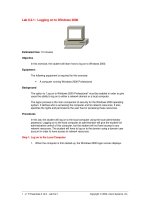 Logging on to Windows 2000