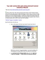 Tạo control dùng ActiveX Control Interface Wizard