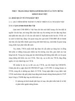 THỰC  TRẠNG HOẠT ĐỘNG KINH DOANH CỦA CTCP CHỨNG KHOÁN BẢO VIỆT