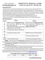 KẾ HOẠCH TUẦN 16