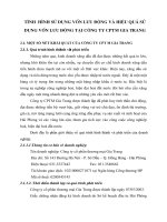 TìNH  HìNH Sử DụNG VốN LƯu ĐộNG Và HIệu QUả Sử DụNG VốN LƯu ĐộNG TạI CÔNG TY CPTM Gia Trang