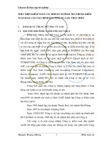 THỰC HIỆN KIỂM TOÁN CÁC KHOẢN NỢ PHẢI TRẢ TRONG KIỂM TOÁN BÁO CÁO TÀI CHÍNH DO CÔNG TY AASC THỰC HIỆN