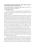 VÙNG TRUNG DU MIỀN NÚI PHÍA BẮC  THỰC TRẠNG LIấN KẾT GIỮA BA TỈNH  PHÚ THỌ  YấN BÁI LÀO CAI