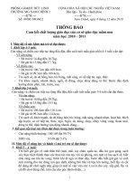 3 công khai trong giáo dục của trường MG Nam Chinh 2