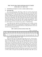 Thực trạng hoạt động kinh doanh xuất khẩu