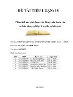 Phân tích các giai đoạn vận động tuần hoàn của tư bản công nghiệp  