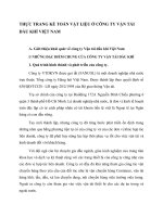 THỰC TRANG KẾ TOÁN VẬT LIỆU Ở CÔNG TY VẬN TẢI DẦU KHÍ VIỆT NAM