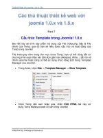 Thủ Thuật Thiết Kế Web Với Joomla 1.0x và 1.5x part 7