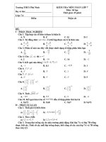 Kiem tra dai so 7 chuong 1