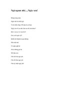 NGỦ NGOAN NHÉ....NGÀY XƯA !