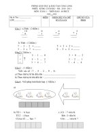DE  KTDK CUOI KI I - LOP 1 - NH 10 - 11