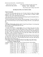 Kế hoạch công tác tháng 09-2010