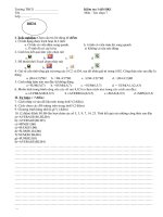 kiểm tra 1 tiết tin học 7 năm 2010-2011