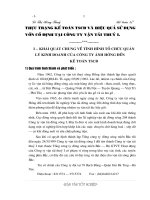 Thực trạng kế toán TSCĐ và hiệu quả sử dụng vốn cố định tại công ty vận tải thuỷ I.