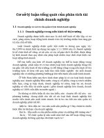 Cơ sở lý luận tổng quát của phân tích tài chính doanh nghiệp