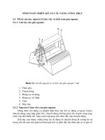 Tính toán thiết kế cơ cấu nâng cổng trục