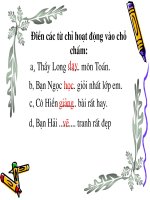 LT&C  2 Từ chỉ hoạt động trạng thái