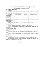 Đề thi HSG SỬ ((2010-2011)