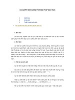 RA QUYẾT ĐỊNH BẰNG PHƯƠNG PHÁP DỊCH HỌC