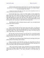 MỘT SỐ Ý KIẾN NHẰM HOÀN THIỆN CÔNG TÁC TỔ CHỨC HẠCH TOÁN CHI PHÍ SẢN XUẤT VÀ TÍNH GIÁ THÀNH SẢN PHẨM TẠI CÔNG TY IN NÔNG NGHIỆP VÀ CÔNG NGHIỆP THỰC PHẨM