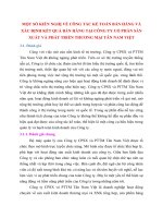 MỘT SỐ KIẾN NGHỊ VỀ CÔNG TÁC KẾ TOÁN BÁN HÀNG VÀ XÁC ĐỊNH KẾT QUẢ BÁN HÀNG TẠI CÔNG TY CỔ PHẦN SẢN XUẤT VÀ PHÁT TRIỂN THƯƠNG MẠI TÂN NAM VIỆT