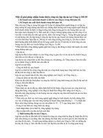 Một số giải pháp nhằm hoàn thiện công tác lập dự án tại Công ty HUD3