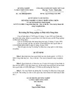 Quyết định số 44 /2002/QĐ-BNN về TCN 12 2002