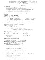 Đề cương ôn thi HKI - Rất hot