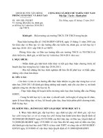 Công văn thi HKI NH 2010-2011