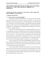 MỘT SỐ KIẾN NGHỊ NHẰM NÂNG CAO HIỆU QUẢ HOẠT ĐỘNG GIAO KẾT VÀ THỰC HIỆN HỢP ĐỒNG MBHHQT TẠI INDOCHINA