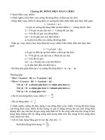 Lý thuyết chương Dòng xoay chiều