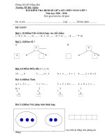 Đề KTĐK GKI. Lớp 1