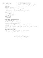Đề thi HKI Toán 10(NC) năm 2010