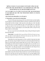 NHỮNG VẤN ĐỀ  LÝ LUẬN CƠ BẢN VỀ TỔ CHỨC CÔNG TÁC KẾ TOÁN TIÊU THỤ THÀNH PHẨM VÀ XÁC ĐỊNH KẾT QUẢ TIÊU THỤ THÀNH PHẨM TẠI CÁC DOANH NGHIỆP SẢN XUẤT