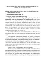 PHƯƠNG  HƯỚNG PHÁT TRIỂN TIỂU THỦ CÔNG NGHIỆP TRÊN ĐỊA BÀN TỈNH HÀ TÂY GIAI ĐOẠN 2001 2005