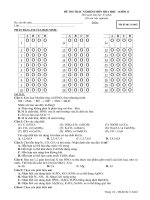 Đề mẫu thi HKI Hóa 11 số 3