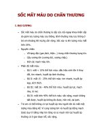 Giáo trình Sốc mất máu do chấn thương