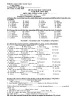 de thi hoc sinh gioi tieng anh 7