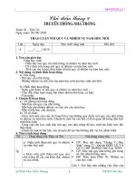 Giáo án mẫu cũ - Chủ điểm tháng 9, 10