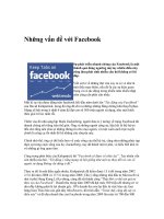 Những vấn đề với Facebook