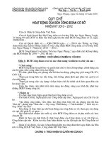 Qui che HD của BCHCĐCS