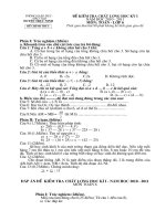 Đáp án và đề thi KHI môn Toán 6