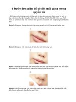 6 bước đơn giản để có đôi môi căng mọng quyến rũ