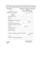 Mẫu đề nghị cấp lại giấy phép lao động cho người nước ngoài.