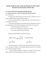 NHỮNG VẤN ĐỀ LÝ LUẬN CƠ BẢN VỀ TÍN DỤNG VÀ CHẤT LƯ-ỢNG TÍN DỤNG CỦA NGÂN HÀNG THƯƠNG MẠI