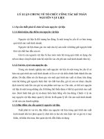 LÝ LUẬN CHUNG VỀ TỔ CHỨC CÔNG TÁC KẾ TOÁN NGUYÊN VẬT LIỆU