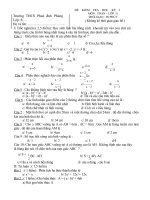 Đề thi & Đáp án toán 8- kỳ I (LOP CHON)