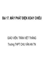 Bài 17-12CB Máy phát điện xoay chiều
