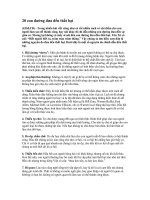 20 con đường đưa đến thất bại